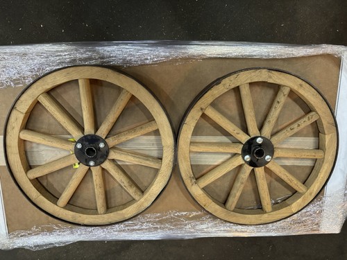 White oak wagon wheel set - wagon, (15