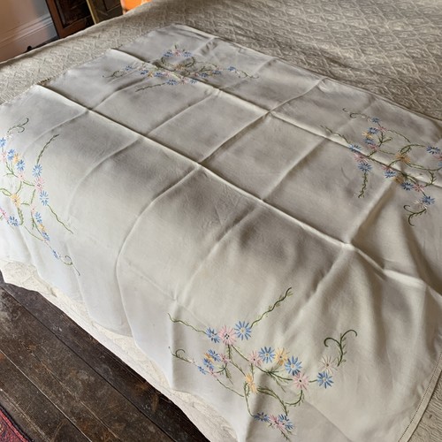 Vintage beige cotton linen