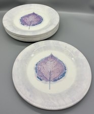 7 x PORTMEIRION POTTERY DUSK DESIGN 9 INCH 22cm SALAD PLATES
