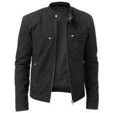 MENS VINTAGE CAFE RACER BLACK