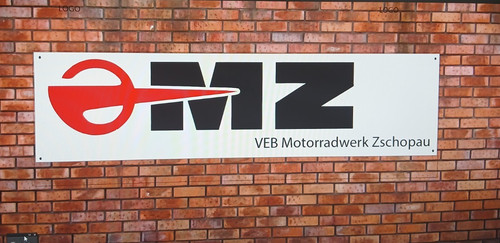 Motorcycle banner garage - mz,