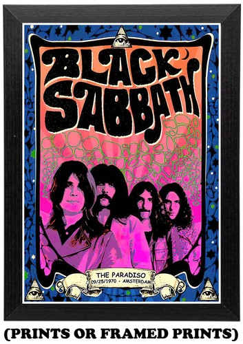 Black sabbath concert 1970 - black,