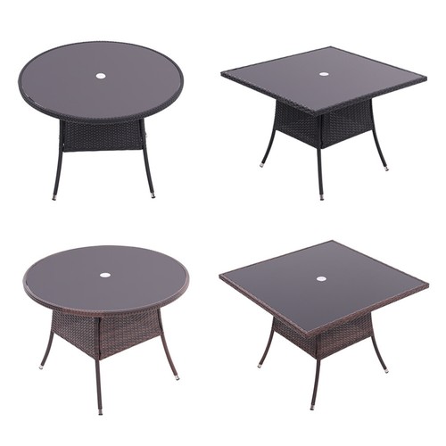 Large rattan garden coffee - large,