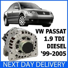 VW PASSAT 3B3 3B5 1.9 TD TDi 2000-2005 TURBO DIESEL 120amp NEW ALTERNATOR 3B