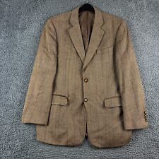Brook Taverner Tweed Jacket Mens 40R Brown Herringbone Blazer Hacking Shooting