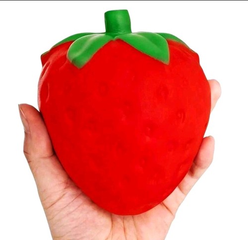 Strawberry squishy toy extra - strawberry,