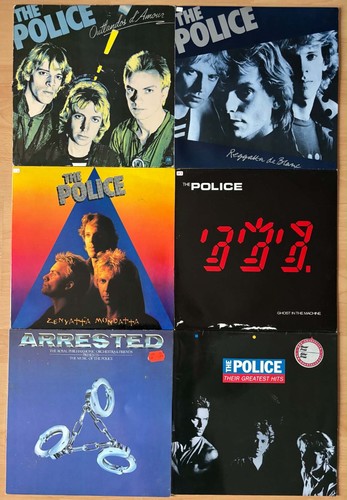 The police vinyl lps - police, 6x