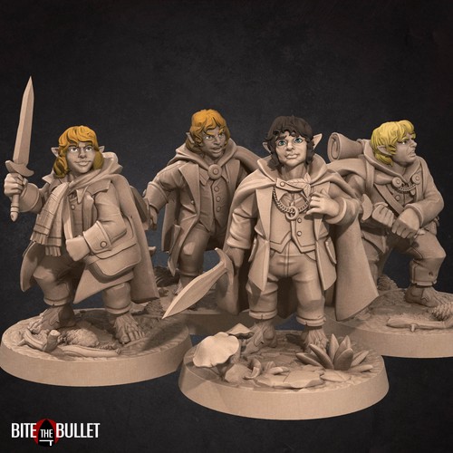 Halfling explorer miniatures - explorer, |