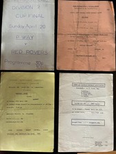 Crewe Sunday Football League 1970s - 4 x local District finals - Post Free