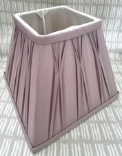 Laura Ashley Fenn Lilac Silk Pinch Pleat Lamp Shades Medium