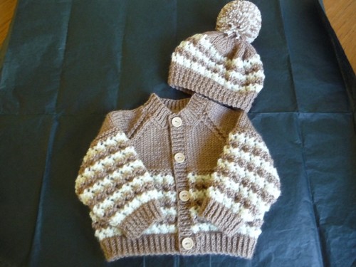 Hand knitted baby cardigan - knitted,