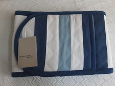 Double Oven Glove Blue White