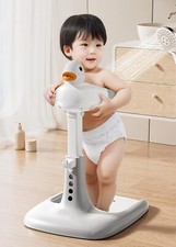 Baby Standing Shower Stand with Non-Slip Base, Huggable Duckling Bath Stand,