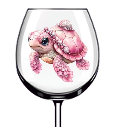 12x pink sea turtle vinyl - 12x,