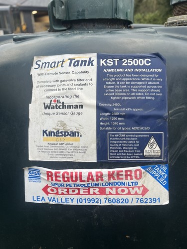 Oil tank 2500ltrs - oil,