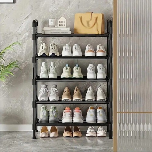 Layer shoe rack black - 5-layer,