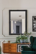 Large Mirror Black Antique