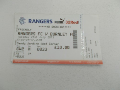 Ticket glasgow rangers v - ,