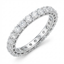 Moissanite Full Eternity Ring