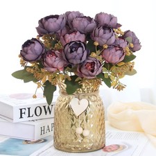 Faux Flowers in Vase,Fake