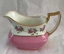 Vintage Aynsley Bone China England Pink Rose Milk Jug ✅ 1227