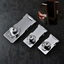 Locking Hasp and Staple with Keys Padlock 2.5"/3"/4" Cupboard Shed Garage Lock