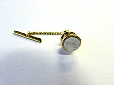 MOTHER OF PEARL ROUND TIE TACK