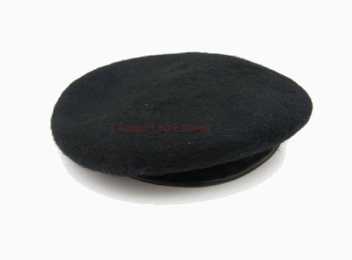 New black beret - 100%, wool