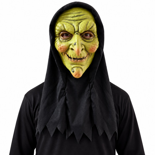 Scary witch mask - scary, with
