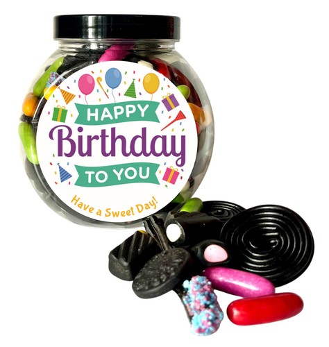 Birthday cookie jar liquorice - jar,