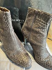 DESIGNER Alberto Zago Brown Ankle Boots (Used but with original box) 