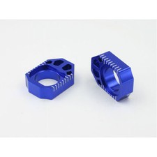 ZETA AXLE BLOCKS BLUE KAWASAKI KXF 250 2017-21 450 2016 - 2020 ALI CHAIN SPACERS