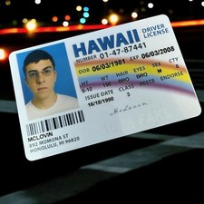 2 sided McLovin Novelty Fake