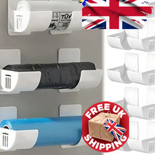 Wall Mounted Trash Bag Dispenser Kitchen Storage Box Garbage Bag Holder UK