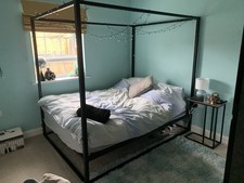 Black Metal Double Bed Frame