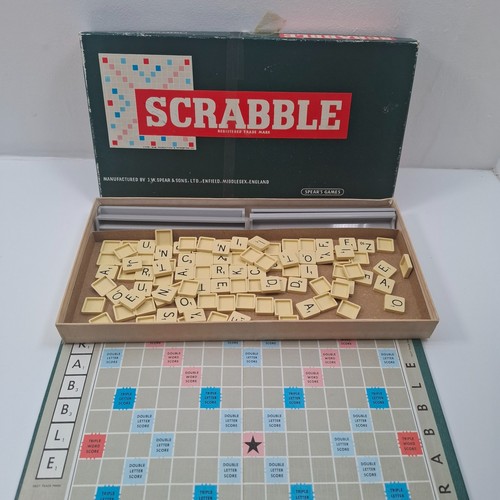 Scrabble board game vintage - scrabble,