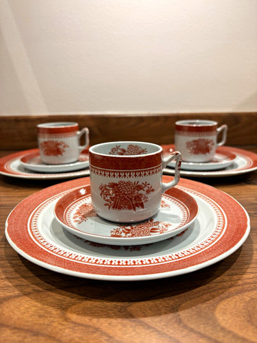 Vintage spode fitzhugh red - spode,