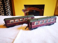 Hornby gauge 0 pair of LMS saloons. two number.