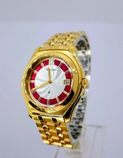 Gent's Accurist Silver & Red