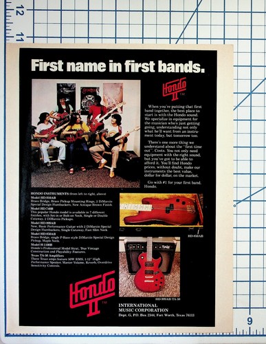 Vintage hondo guitars bass - vintage,