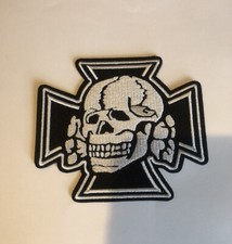 BIKER VIKING SKULL CROSS