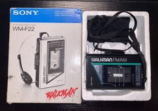 Sony Walkman WM-F22 Cassette tape Player and Radio Tested Working Boxed