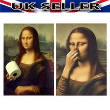 Mona Lisa Funny Bathroom Wall