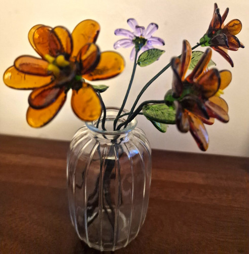 Artificial glass daisy flower - daisy,