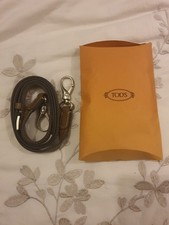 Tod's Tan Leather Handbag Strap With Buckle Design