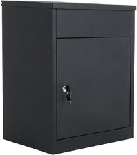 Large Parcel Delivery Drop Box Lockable Outdoor Storage Letter Post Box