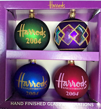 Harrods Glass Baubles 2004