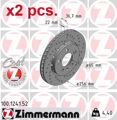 Pcs rear brake disc - pcs,