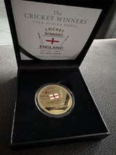 England Men’s Cricket 2019 Final Win vs. New Zealand Gold Plated Medal