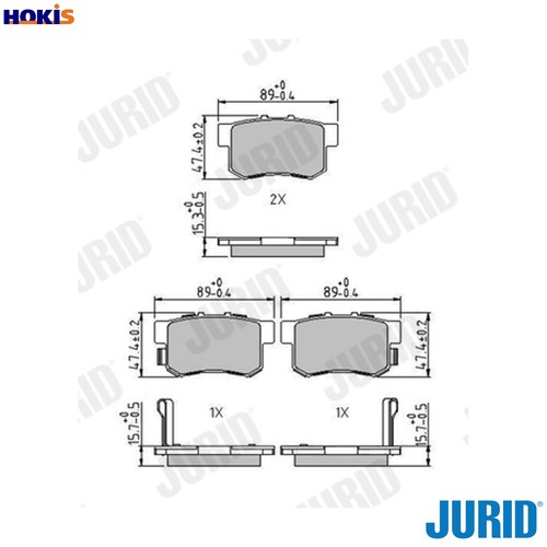 Brake pad set - brake,